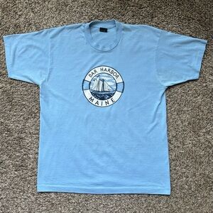 Bar Harbor Maine Vintage Shirt Men’s XL Souvenir Screen Stars *READ*